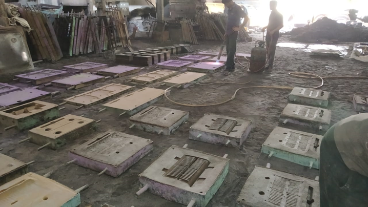 Coating sample close-up